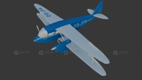 德哈维兰DH-89龙式快速飞机  De Havilland Dh-89 Dragon Rapide