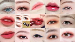 女性面部细节五官绘画参考素材 Female facial details features drawing reference materials