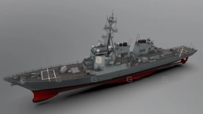 11艘低多边形美国海军阿利·伯克级DDG-51驱逐舰 - 11 Low poly US NAVY DDG-51 USS Arleigh Burke