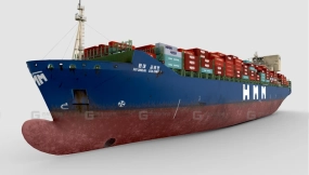 现代科伦坡号集装箱船模型 HYUNDAI COLOMBO Container Ship