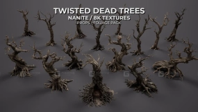 【UE】扭曲枯树资源包  Twisted Dead Trees Pack