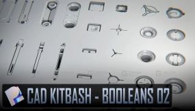 CAD套件布尔运算工具包02 CAD Kitbash - Booleans 02