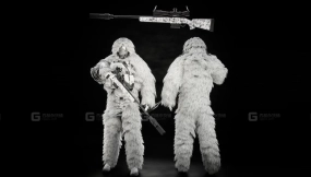 吉利服狙击手（绑定版）-Ghillie Suit Sniper (Rigged)