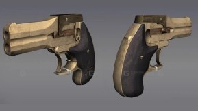 瑞士德林杰手枪 - Swiss Derringer 3D model-21