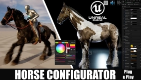【UE5.6】马匹配置器即插即用方案 Horse Configurator PLUG AND PLAY