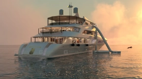 Blender豪华游轮有内部结构 Blender Luxury Cruise Ship with Interior Structure