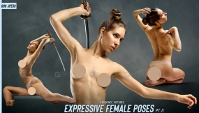680+360度果体旋转姿势参考 Expressive Female Poses Reference Pictures. Part II