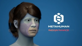 【UE5.7】MetaHuman女性发型02 梳理  MetaHuman Hairstyle Female 02 Groom