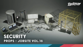 【UE5.1】工地卷16 - 安保（纳米与低多边形） Jobsite VOL.16 - Security (Nanite & Low Poly)