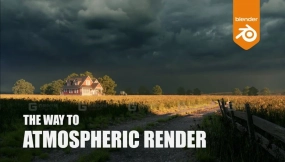 Blender工程场景营造氛围感乡村景致 Blender Project Scene Creating Atmosphere Rural Landscape