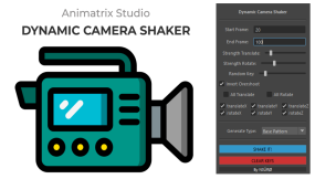 maya用镜头震动插件– Dynamic Camera Shaker