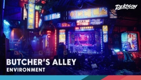 【UE】屠夫巷棕榈未来都市（纳米特+光照探针）  Butcher's Alley Palmetro Future City (Nanite + LP)