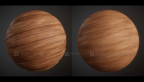 风格化木头木板地板材质球 Stylized Wood