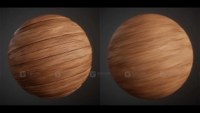 风格化木头木板地板材质球 Stylized Wood