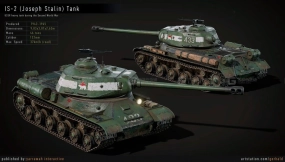 【UE】二战苏联伊万斯大林IS-2坦克高级蓝图  WW2 Tank - IS-2 - Advanced Tank Blueprint