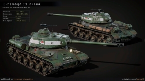 【UE】二战苏联伊万斯大林IS-2坦克高级蓝图  WW2 Tank - IS-2 - Advanced Tank Blueprint