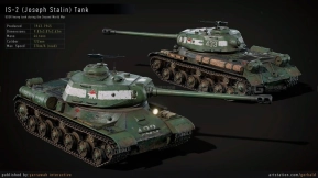 【UE】二战苏联伊万斯大林IS-2坦克高级蓝图  WW2 Tank - IS-2 - Advanced Tank Blueprint