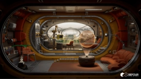【UE】复古科幻研究舱环境  Retro Sci-Fi Research Cabin Environment