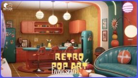 【UE5.3】复古波普艺术居住空间环境 Retro Pop Art Living Space Environment