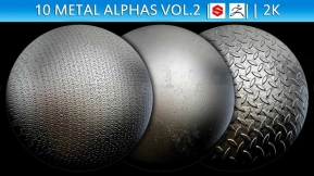 10组金属钢板铁皮磨损划痕Alpha贴图Vol2