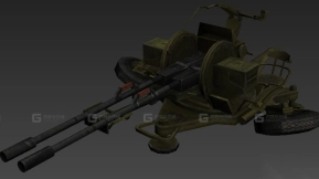 ZU-23-2防空炮-10 - ЗУ-23-2 3D model-10