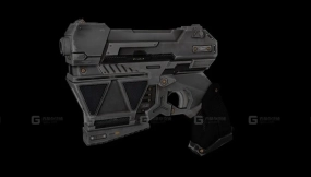 手枪 - Pistol 3D model-11