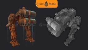ZBrush流体遮罩绘制插件 Fluid Mask - ZBrush 2019 Plugin 