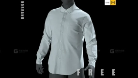 男士长袖衬衫模型 Men's Shirts