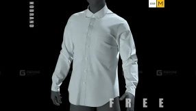 男士长袖衬衫模型 Men's Shirts