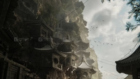 Blender中国风古寺场景制作教程 Max Hay – Ancient Temple Village Pack