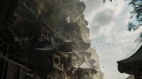 Blender中国风古寺场景制作教程 Max Hay – Ancient Temple Village Pack