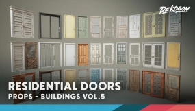 【UE】门模型Buildings VOL.5  Doors (Nanite and Low Poly)
