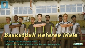 【UE】模块化角色 篮球裁判 NPC 男性 VRHM  Modular Character BasketBall Referee NPC Male VRHM