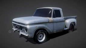 低多边形卡车扫描 - Low Poly Truck Scan 3D model-13