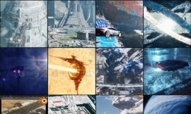 12套Rui Huang出品的Blender科幻星际宇宙场景3D模型 Blender Projects by Rui Huang