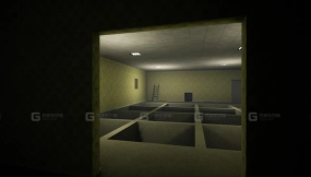 【UE】模块化密室地下室场景  The Backroom 5 Modular levels 1