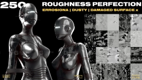 256款2K无缝粗糙腐蚀尘土破损Alpha贴图