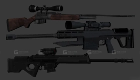 狙击步枪-8 - Sniper Rifle 3D model-8