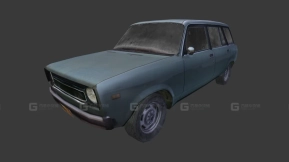1984年伏尔加汽车厂2104日古利 - 1984 VAZ 2104 Zhiguli 3D model-25
