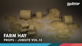 【UE】农场干草堆模型VOL.13  Jobsite VOL.13  Farm Hay (Nanite & Low Poly)