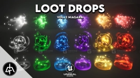 【UE5.0】战利品掉落 Vol.2 - Niagara  Loot Drops Vol.2 - Niagara