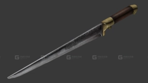 刺客剑 3D模型-52 - Assasin Shword 3D model-52