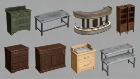 30+桌子模型合集vol.1 Desk model pack vol.1