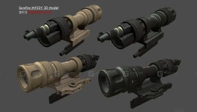 Surefire M952V武器灯 3D模型-29 Surefire M952V Weapon Light 3D model-29