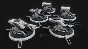 科幻高级炮塔组合包 Scifi advance turret pack