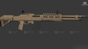 重型反突击步枪-HCAR 3D model-34