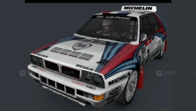 蓝旗亚Delta HF Integrale - Lancia Delta HF Integrale 3D model-4