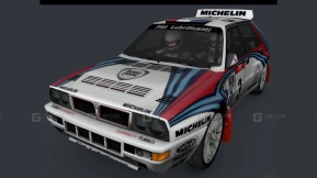 蓝旗亚Delta HF Integrale - Lancia Delta HF Integrale 3D model-4