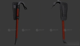 撬棍 3D模型-9 - Crowbar 3D model-9