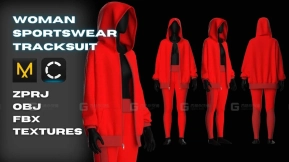 女士连帽衫运动服紧身裤 